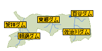 鳥取県のダムマップ